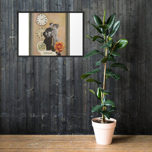 "Timeless Romance" Vintage Wall Art | Framed matte paper poster